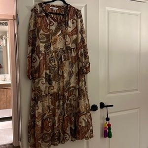 Julia Jordan Paisley Midi Dress